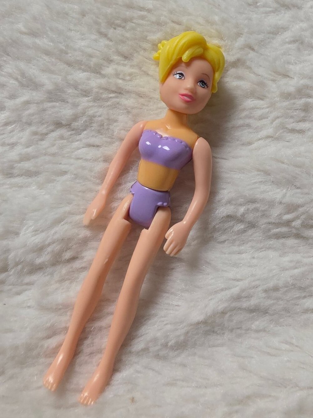 Vintage 2002 Polly Pocket Beach Style SUV Mattel Nude Mini Doll Toy